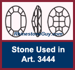 Swarovski Fancy Stone Pear 4127 in Setting